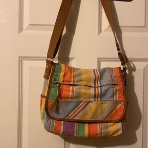 Fossil messenger bag with key